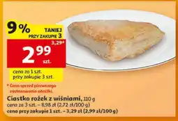 Auchan Ciastko rożek z wiśniami oferta