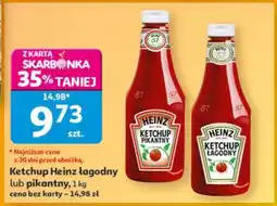 Auchan Ketchup Heinz łagodny lub pikantny oferta