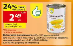 Auchan Kukurydza konserwowa oferta