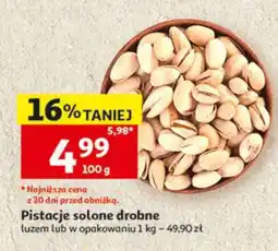 Auchan Pistacje solone drobne oferta