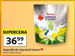 Auchan Kapsułki do zmywarki Lemon oferta