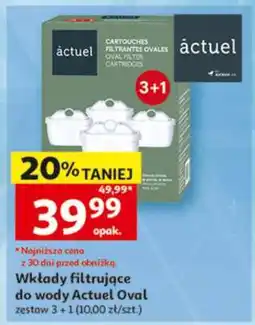 Auchan Wkłady filtrujące do wody Actuel Oval oferta