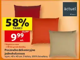Auchan Poszewka dekoracyjna jednokolorowa oferta
