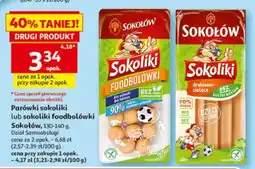 Auchan Parówki sokoliki lub sokoliki foodbolówki oferta