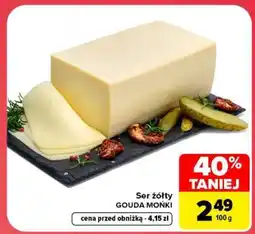 Carrefour Ser zołty GOUDA MONKI oferta