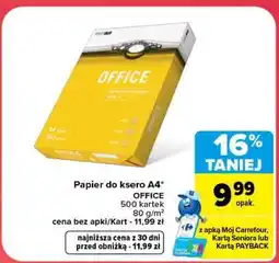 Carrefour Papier do ksero A4 oferta