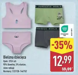 ALDI Bielizna dziecięca oferta