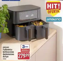ALDI AMBIANO Frytkownica beztłuszczowa dwukomorowa Airfryer oferta