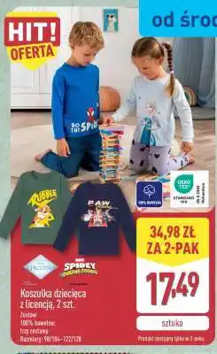 ALDI Koszulka dziecięca z licencją, 2 szt oferta