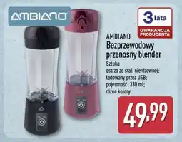 ALDI AMBIANO Bezprzewodowy przenośny blender oferta