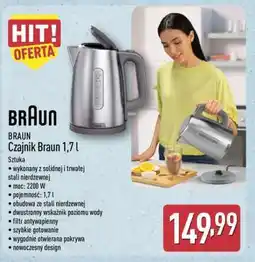 ALDI BRAUN Czajnik Braun 1,7 l oferta