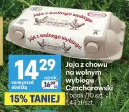 Delikatesy Centrum Jaja z chowu na wolnym wybiegu Czachorowski oferta