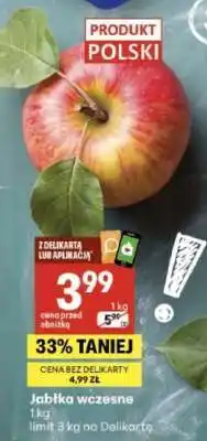 Delikatesy Centrum Jabłka wczesne oferta