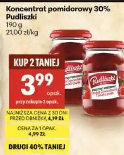 Delikatesy Centrum Koncentrat pomidorowy 30% Pudliszki oferta