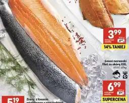 Delikatesy Centrum Łosoś norweski, filet ze skórą, XXL oferta