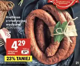 Delikatesy Centrum Kiełbasa z tradycyjnej wędzarni oferta