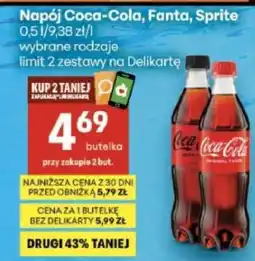 Delikatesy Centrum Napój Coca-Cola, Fanta, Sprite oferta