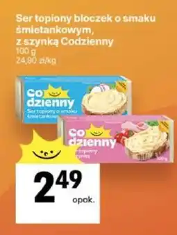 Delikatesy Centrum Ser topiony bloczek o smaku śmietankowym, z szynką Codzienny oferta