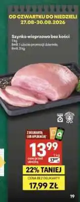 Delikatesy Centrum Szynka wieprzowa bez kosci oferta