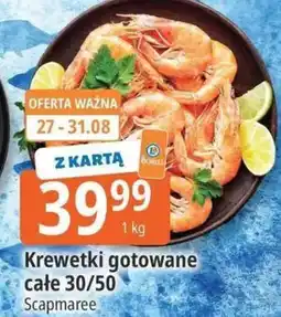 E.Leclerc Krewetki gotowane całe 30/50 Scapmaree oferta