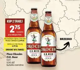 Delikatesy Centrum Piwo Okocim O.K. Beer oferta