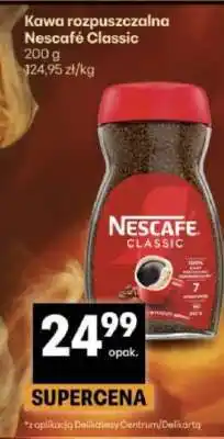 Delikatesy Centrum Kawa rozpuszczalna NESCAFÉ CLASSIC oferta