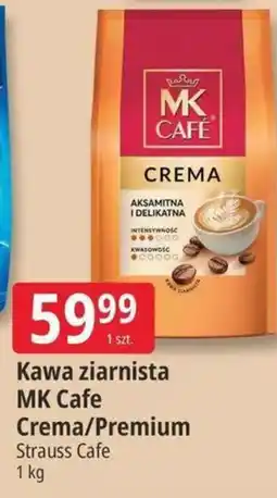 E.Leclerc Kawa ziarnista MK Cafe Crema/Premium Strauss Cafe oferta