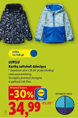Lidl Kurtka softshell dziecięca oferta