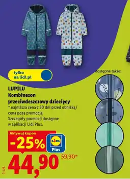 Lidl Kombinezon przeciwdeszczowy dziecięcy oferta