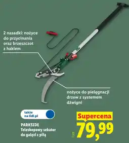Lidl PARKSIDE Teleskopowy sekator do gałęzi z piłą oferta