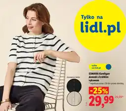 Lidl ESMARA Kardigan damski z krótkim rękawem oferta