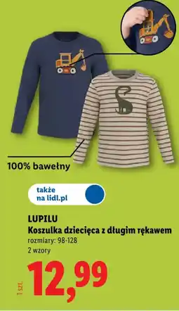Lidl LUPILU Koszulka dziecięca z długim rękawem oferta