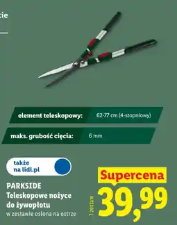 Lidl PARKSIDE Teleskopowe nożyce do żywopłotu oferta