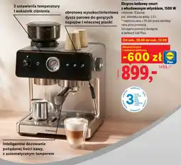 Lidl Ekspres kawowy smart z wbudowanym młykiem oferta