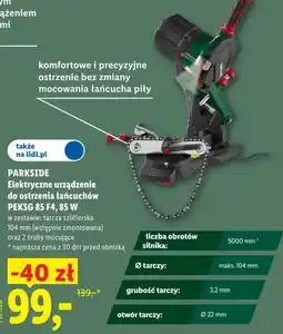Lidl Elektryczne urządzenie do ostrzenia łańcuchów PEKSG 85 F4 oferta