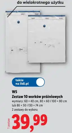 Lidl Zestaw 10 worków próżniowych oferta