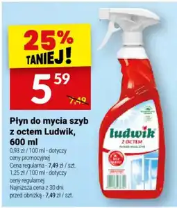 Twój Market Płyn do mycia szyb z octem Ludwik oferta