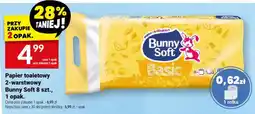 Twój Market Papier toaletowy 2-warstwowy Bunny Soft Basic oferta