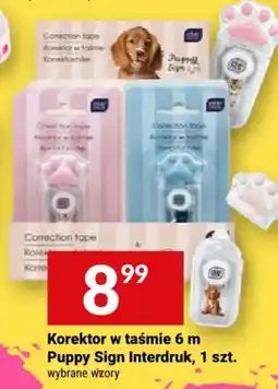 Twój Market Korektor w taśmie Puppy Sign Interdruk oferta