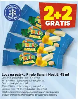 Twój Market Lody na patyku Pirulo Banani Nestlé oferta
