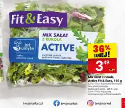 Twój Market Mix sałat z rukolą Active Fit & Easy oferta