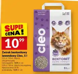 Twój Market Żwirek bentonitowy lawendowy Cleo oferta