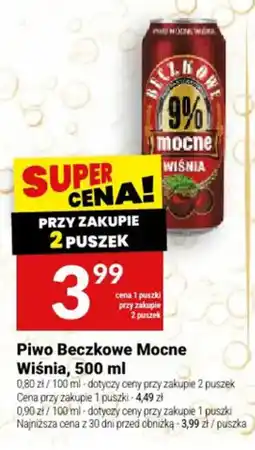 Twój Market Piwo Beczkowe Mocne Wiśnia oferta
