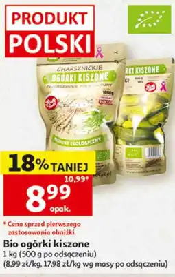 Auchan Bio ogórki kiszone Charsznickie oferta