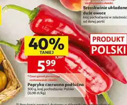 Auchan Papryka czerwona podłużna oferta