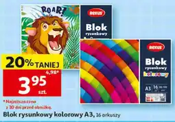 Auchan Blok rysunkowy kolorowy Rexus A3 oferta