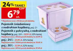 Auchan Pojemnik śniadaniowy z nadrukiem kapibary lub pojemnik z pokrywką oferta