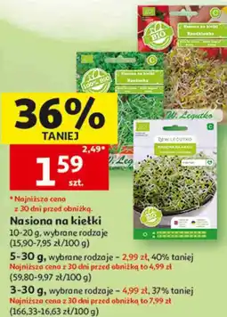 Auchan Nasiona na kiełki W. Legutko oferta