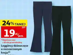 Auchan Legginsy dziewczęce o rozszerzanym kroju oferta