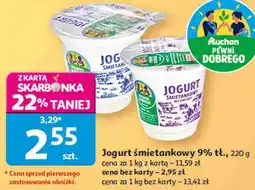 Auchan Jogurt śmietankowy 9% tł. Auchan Pewni Dobrego oferta